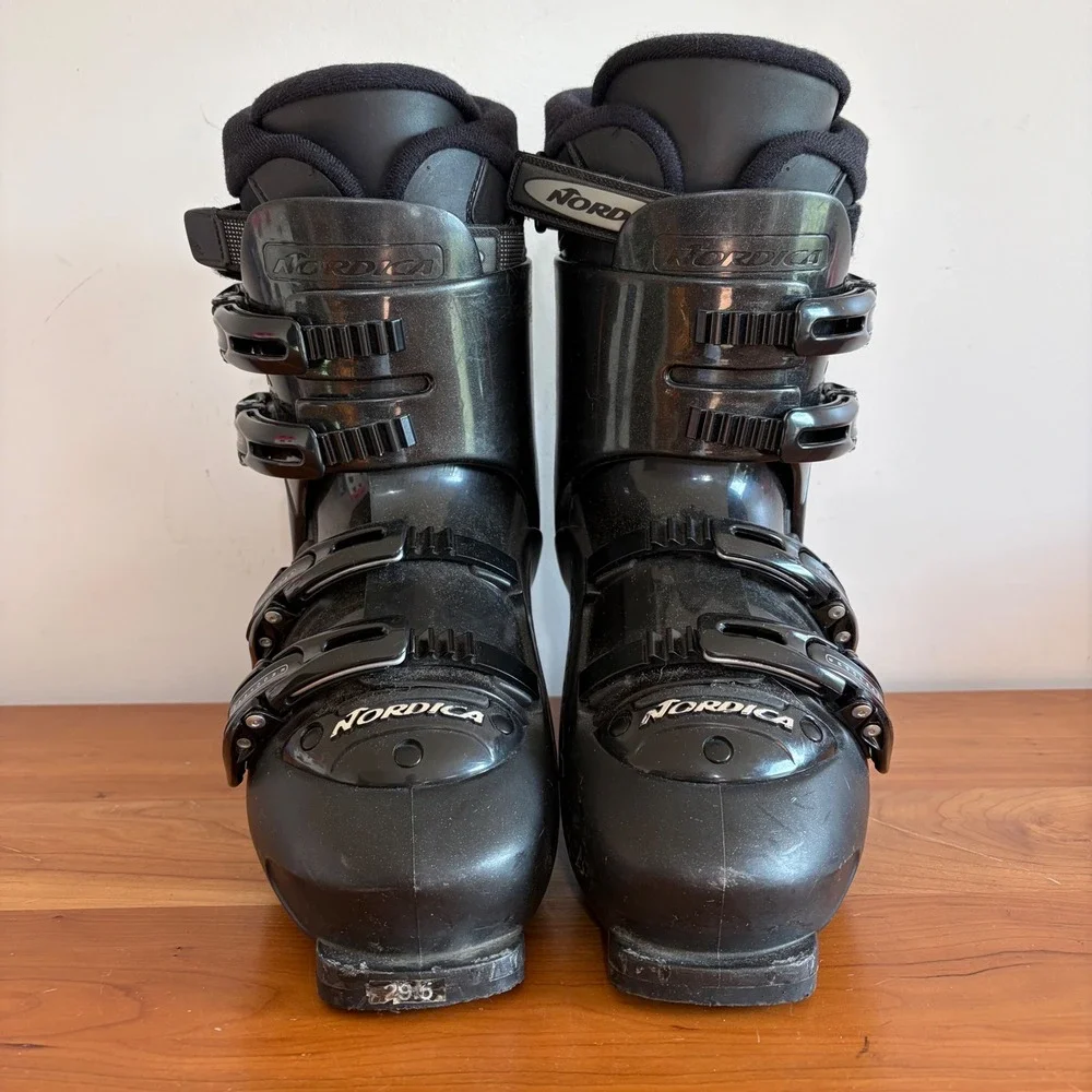 Nordica T3.1 Mens Downhill Ski Boots Black Size 29.5 330mm Made in Italy